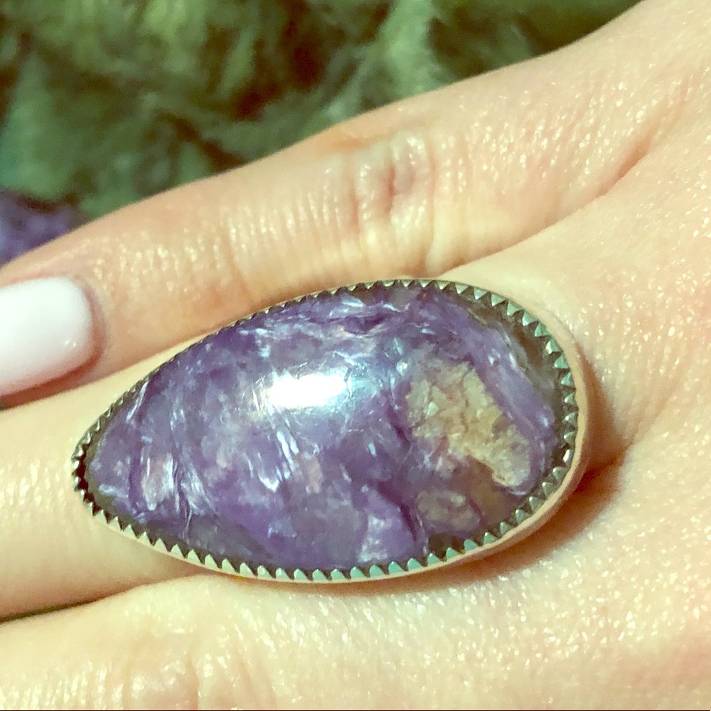 Purple Swirl Charlotte ring